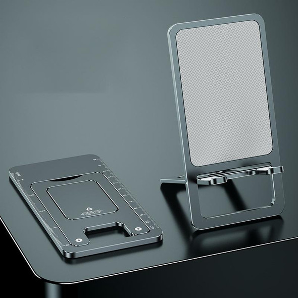 029 Desktop Portable Folding Aluminum Alloy Phone Holder(Metal Gun)