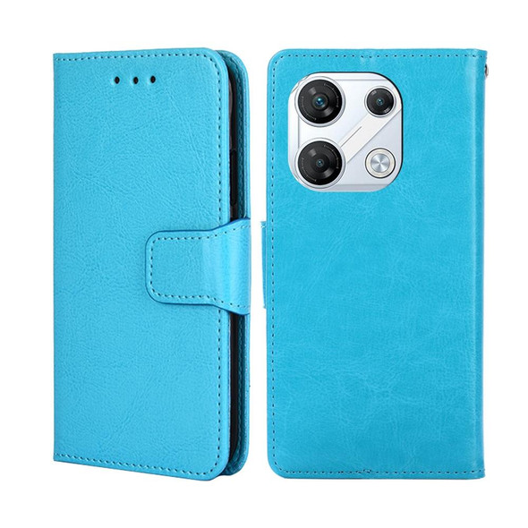 For Infinix GT 10 Pro 5G Crystal Texture Leatherette Phone Case(Sky Blue)