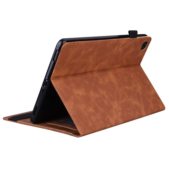 For Lenovo Tab M11 / Xiaoxin Pad 11 2024 Business Shockproof Horizontal Flip Leatherette Tablet Case(Brown)