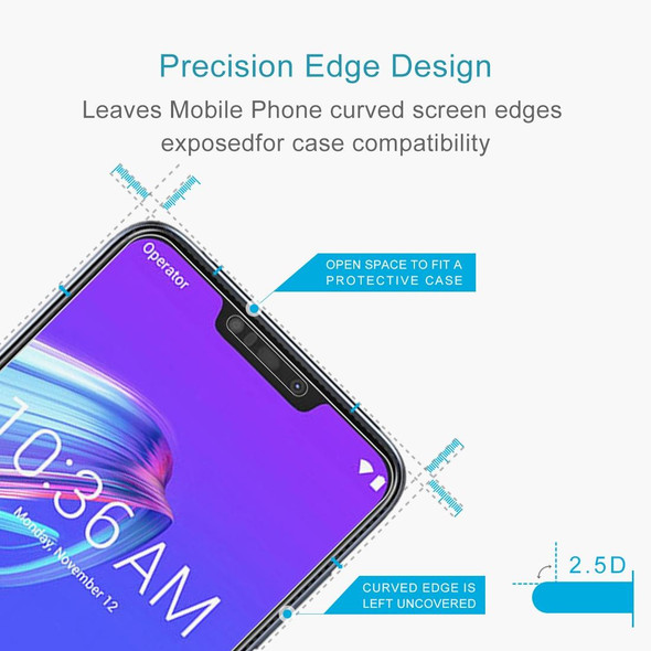 0.26mm 9H 2.5D Explosion-proof Tempered Glass Film for Asus Zenfone Max (M2) ZB633KL