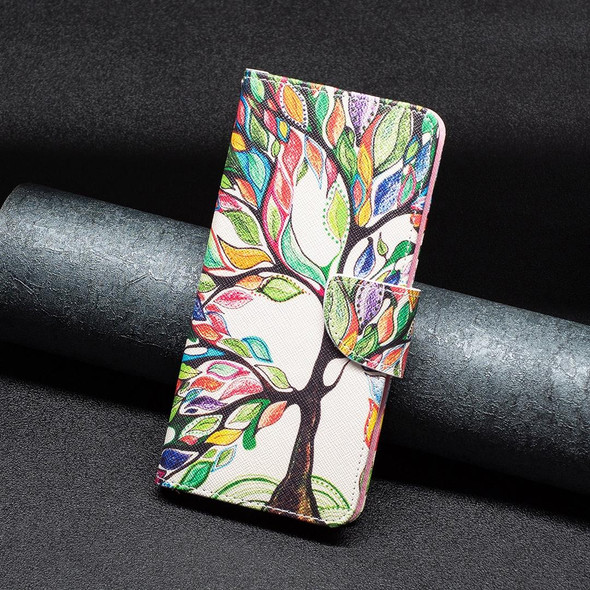 For  Realme 11 4G Colored Drawing Pattern Leatherette Phone Case(Tree Life)