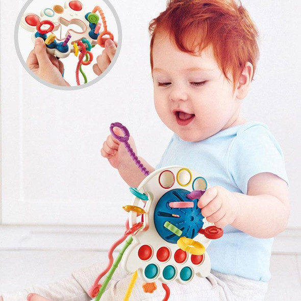 Baby Puzzle Fun Finger Pumping Toys Enlightenment Early Teaching Toys, Style: Mobile Phone Rabbit