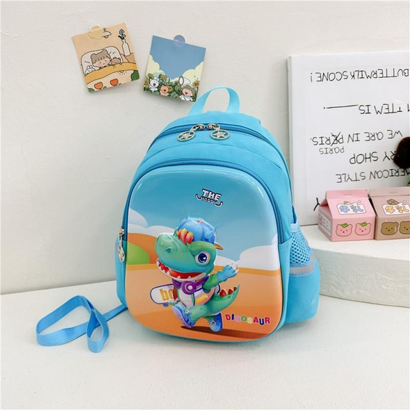 Children Kindergarten School Bag Cartoon Cute Hard Shell Shoulder Bag, Style: Dinosaur (Sky Blue)