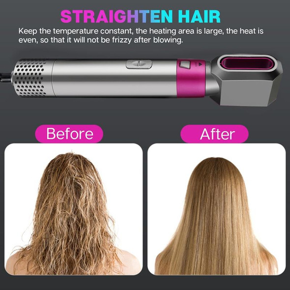 5 In 1 Hot Air Comb Automatic Curling Iron Square Model Hair Styling Comb Curling And Straightening, Plug: AU Plug