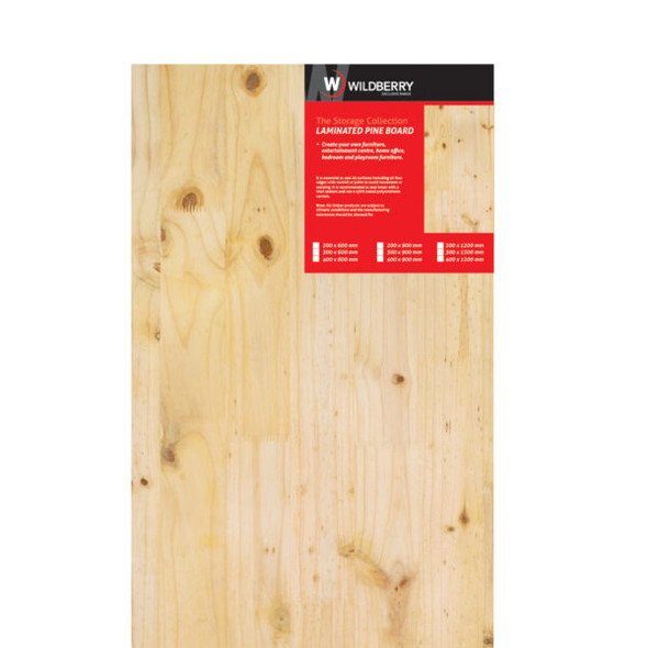 Solid Laminated Pine Boards 1200 x 400mm