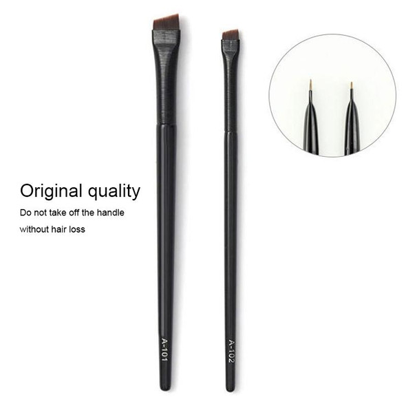 Blade Eyeliner Brush Ultra-thin Bevel Eyebrow Brush Silkworm Brush Makeup Tool(A101 Eyebrow Brush)