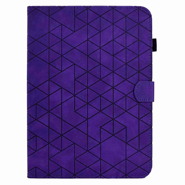 For Amazon Kindle Paperwhite 2021 Rhombus TPU Smart Leatherette Tablet Case(Purple)