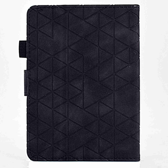 For Amazon Kindle Paperwhite 2021 Rhombus TPU Smart Leatherette Tablet Case(Black)