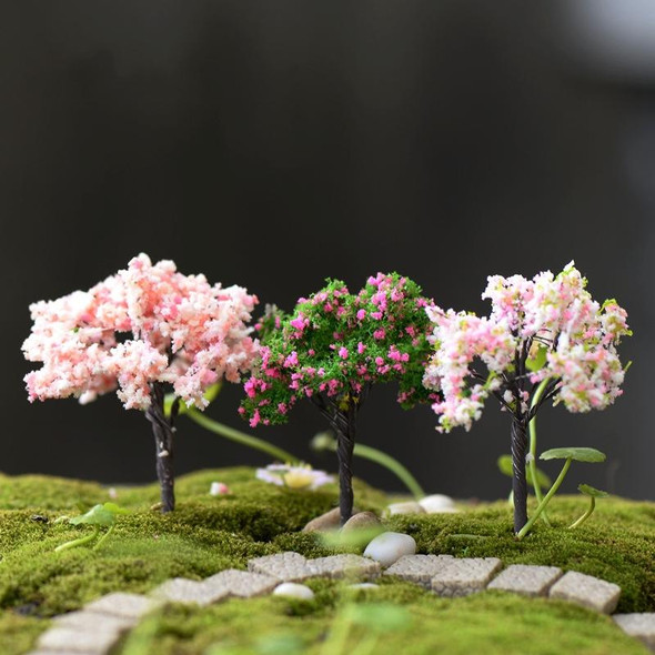 Micro Landscape Ornaments Simulated Christmas Trees Succulent Accessories Materials, Style: Small Willow Tree