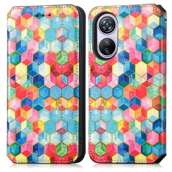 For Blackview A200 Pro CaseNeo Colorful Magnetic Leatherette Phone Case(Magic Space)
