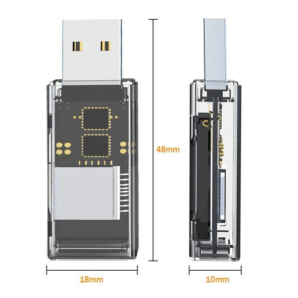 OTG Converter USB To SD/TF 2 In 1 Multi-Function Card Reader