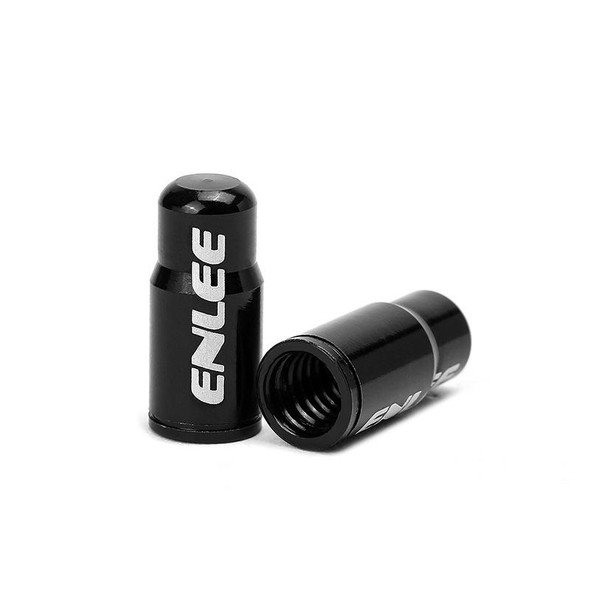 ENLEE E-FZ1004 2pcs /Set Bicycle French Valve Caps Aluminum Alloy Dust Cap For Tire Valve Caps(Black)