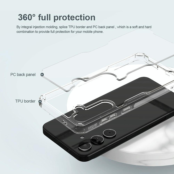 For Samsung Galaxy S24 5G NILLKIN PC + TPU Phone Case(Transparent)