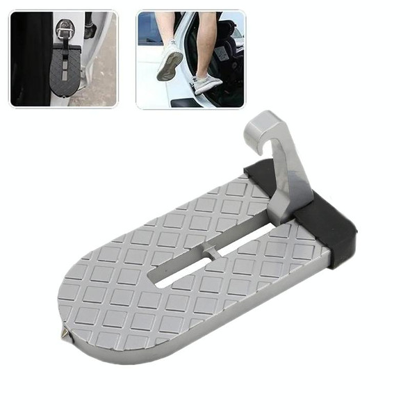 For SUV Car Assistance Getting In The Car Hook Pedal, Color: Silver