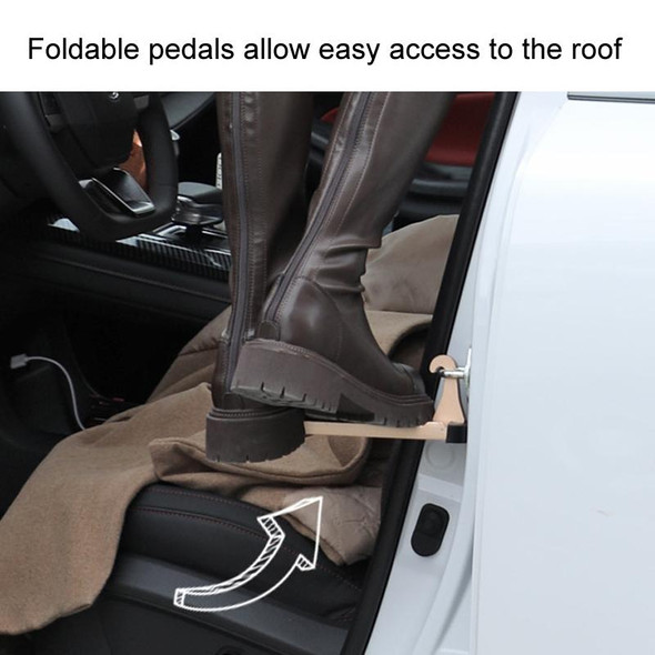 For SUV Car Assistance Getting In The Car Hook Pedal, Color: Black with Broken Window