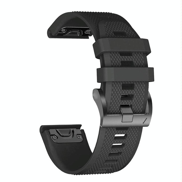 For Garmin MARQ Athlete Gen 2 22mm Quick Release Silicone Watch Band(Black)