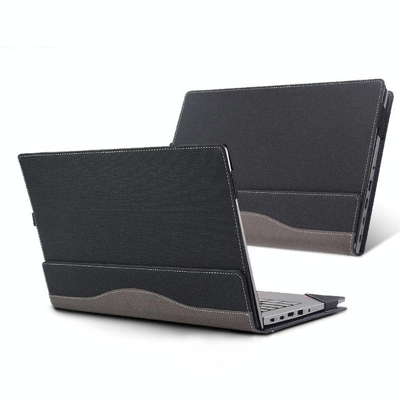 For Lenovo V15 Gen 4 Laptop Leatherette Anti-Fall Protective Case(Black)