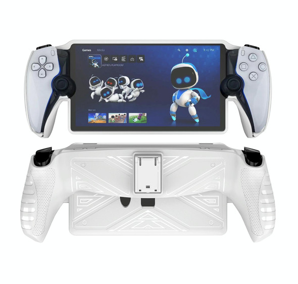 For Sony PlayStation Portal TPU Protective Case Cover With Stand(White)