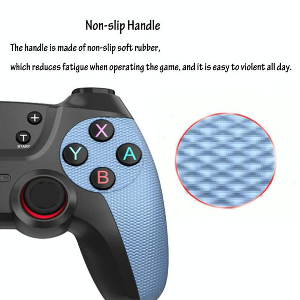 For Switch Pro / PC / Android Wireless Bluetooth Game Controller With Wake-Up Vibration(Blue)