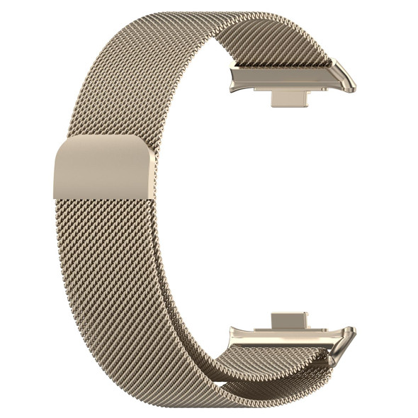 For Redmi Watch 4 Milan Magnetic Steel Mesh Watch Band(Starlight)
