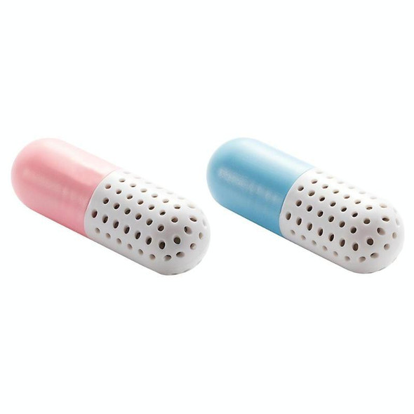 Creative Multi-function Capsule-shaped Shoes Deodorant Mold-proof Moisture-proof Desiccant(Pink)
