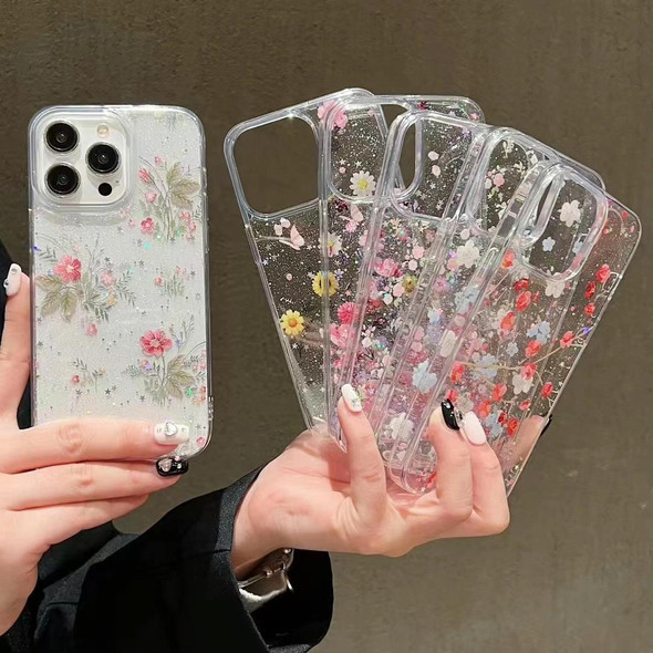 For iPhone 7 / 8 / SE 2022 Spring Garden Epoxy TPU Phone Case(F01 Love of Butterfly)