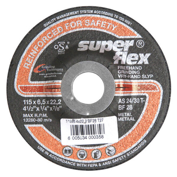 Superflex 115mm Steel Grinding Discs