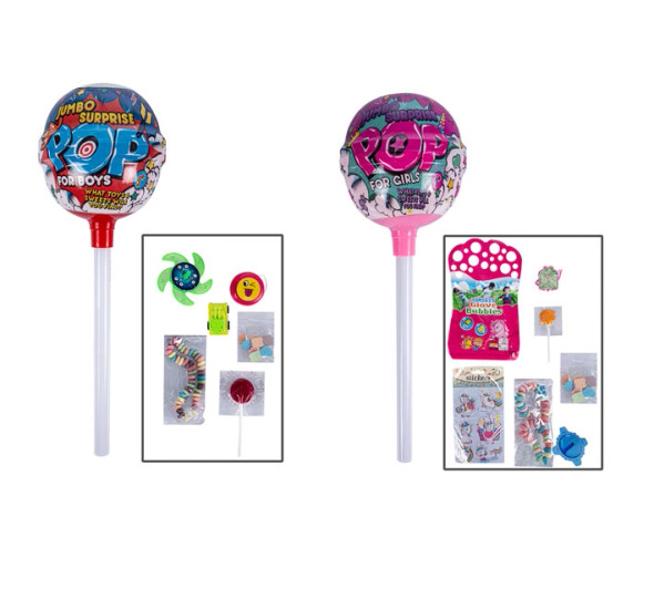Jumbo Surprise Lolly With Toys Sweets