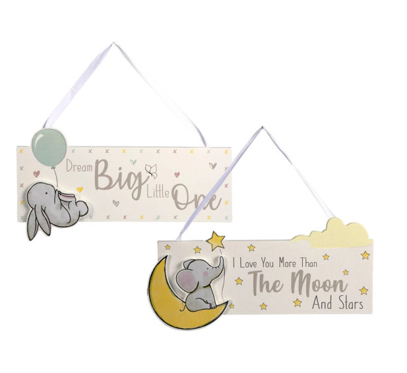 Plaque MDF Sign 25x29cm Sweet Dreams Assorted