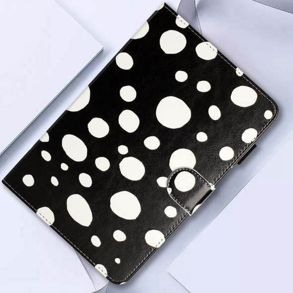 10 inch Dot Pattern Leatherette Tablet Case(Black White Dot)