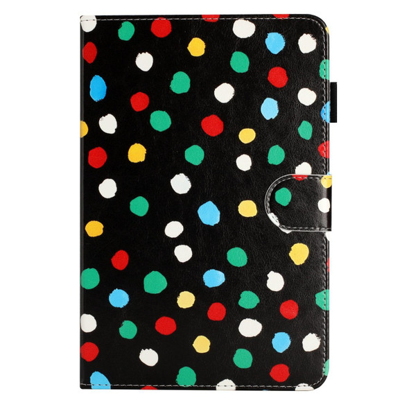 10 inch Dot Pattern Leatherette Tablet Case(Black Colorful Dot)
