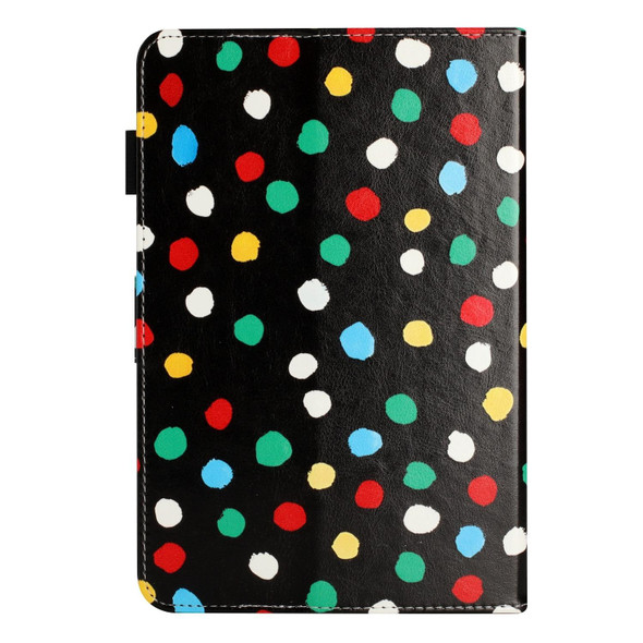 8 inch Dot Pattern Leatherette Tablet Case(Black Colorful Dot)