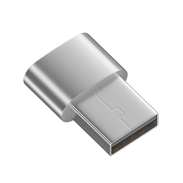 USB 2.0 Male to Female Type-C Adapter (Silver)