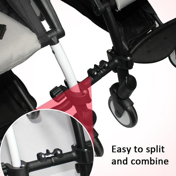 Twin Stroller Connector Turns Two Single Strollers Into A Double Stroller, Spec: Two Short One Long