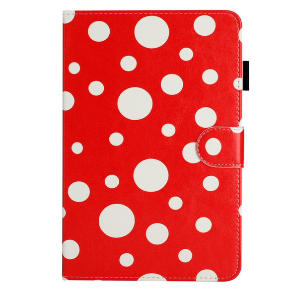 7 inch Dot Pattern Leatherette Tablet Case(Red White Dot)