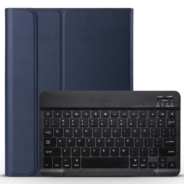 A11 Lambskin Texture Ultra-thin Bluetooth Keyboard Leatherette Case - iPad Air 2022 / Air 2020 10.9 & Pro 11 inch 2021 / 2020 / 2018(Blue)