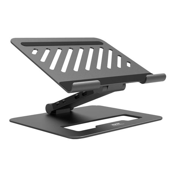 Port Connect Adjustable Stand + Dock Type-C to 1 x RJ45|2 x USB3.1 Gen1|2 x HDMI 4k@60Hz|1 x Type-C|PD85W|SDand Micro SD Reader