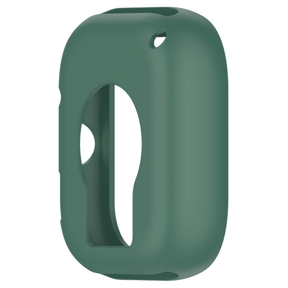 For Redmi Watch 4 Silicone Smart Watch Protective Case(Dark Green)