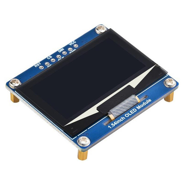 Waveshare 1.54 Inch OLED Display Module, 12864 Resolution, SPI / I2C Communication(Blue)