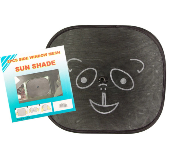 Car Sun-Shield 2pce Animal-Designs Assorted