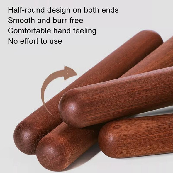 30x3cm Home Wooden Rolling Pin Nonstick Red Sandalwood Rolling Stick