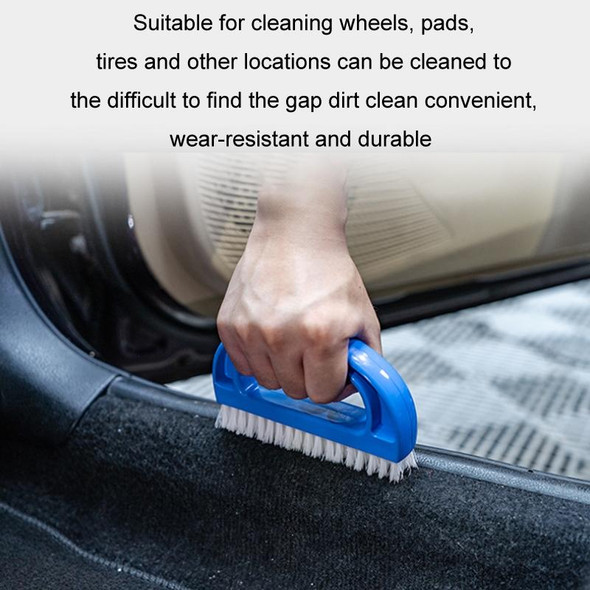 Car Interior D-shaped Seat Seam Cleaning Brush(Blue)