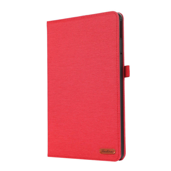 For Lenovo Tab M11 / Xiaoxin Pad 11 2024 Horizontal Flip TPU + Fabric PU Leatherette Tablet Case(Red)