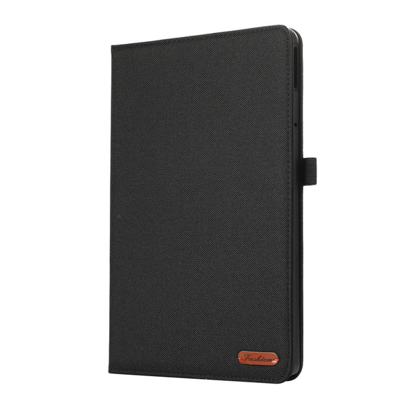 For Lenovo Tab M11 / Xiaoxin Pad 11 2024 Horizontal Flip TPU + Fabric PU Leatherette Tablet Case(Black)