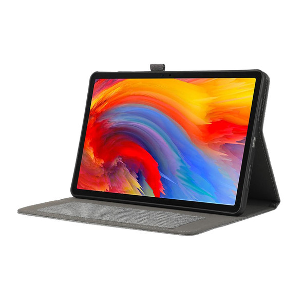 For Lenovo Tab M11 / Xiaoxin Pad 11 2024 Horizontal Flip TPU + Fabric PU Leatherette Tablet Case(Grey)