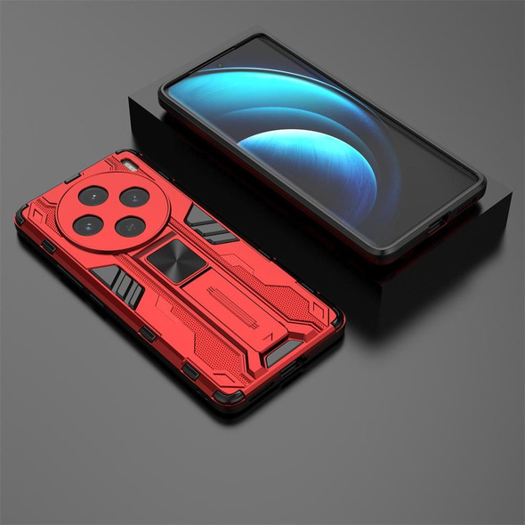 For vivo  X100 Supersonic Armor PC Hybrid TPU Phone Case(Red)