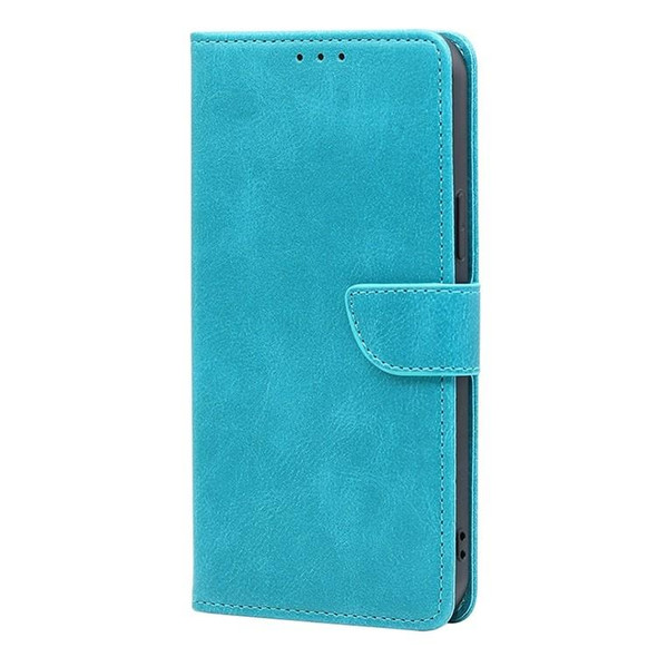 For OPPO Reno10 5G / Reno10 Pro 5G Global Calf Texture Buckle Flip Leatherette Phone Case(Light Blue)