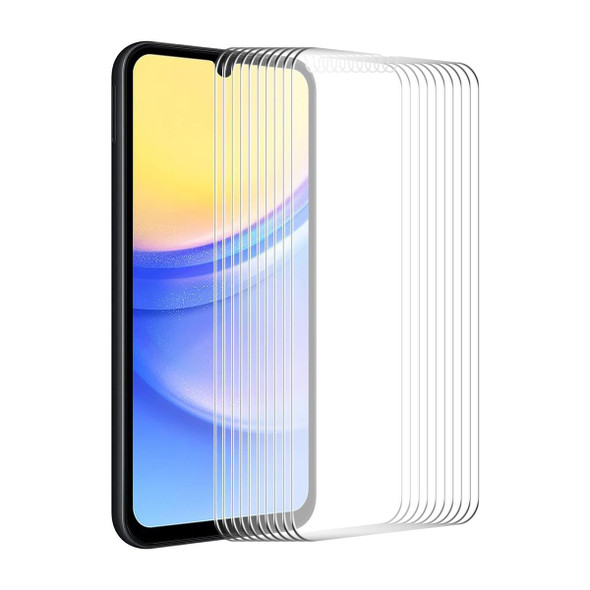 For Samsung Galaxy A15 4G / 5G 10pcs ENKAY 0.26mm 9H 2.5D High Aluminum-silicon Tempered Glass Film