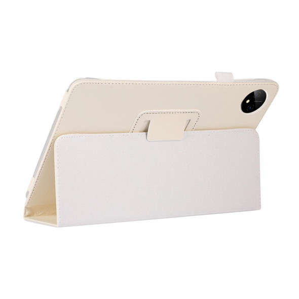 For Huawei MatePad Pro 11 2024 Litchi Texture Leatherette Tablet Case with Holder(White)