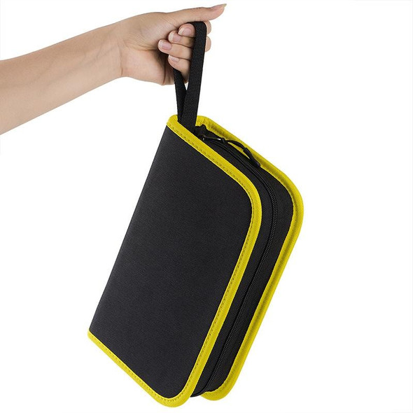 24.5 x 12 x 5cm Soldering Iron Oxford Cloth Tool Bag Electronic Accessories Tool Bag(Middle Yellow)